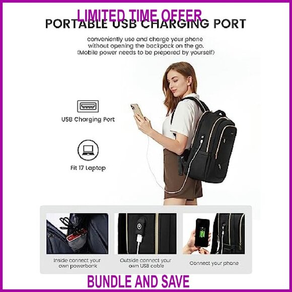 backpack to fit 17 inch laptop SHRRADOO Travel for Men Women, College High Schoolbag a main compartment storing a lot of things including 5 Inch Bags That Fit 17